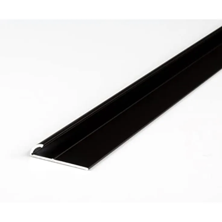 PROVISTON | Einfassprofil | Aluminium eloxiert | Bronze Dunkel | Breite 6 mm | Höhe 4 mm | Länge 1000 mm | Ungebohrt | Abschlussprofil | Einschubprofil | Abschlussleiste | Bodenprofil | 1 Stück