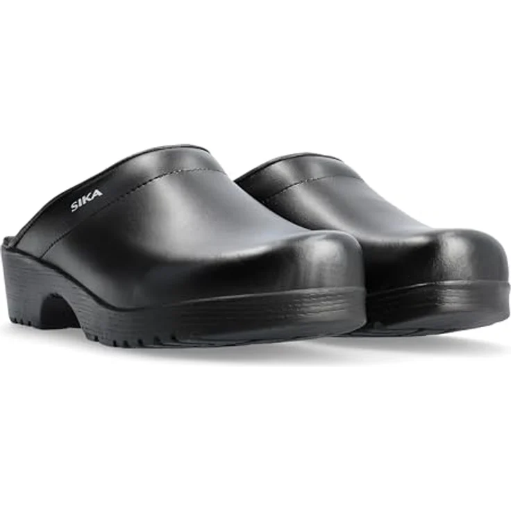 Sika Flexika offener Clog, atmungsaktives Permair® Leder, wasserabweisend, schwarz, Größe 41 – Bild 6