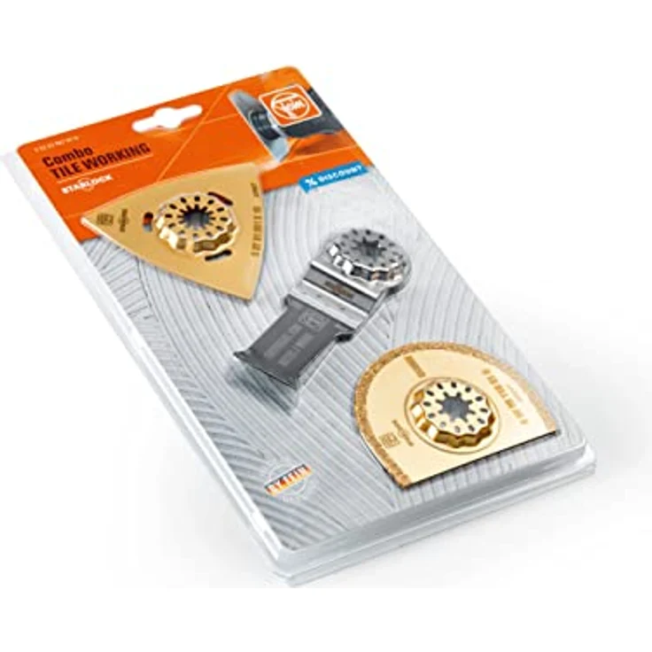 C. & E. Fein GmbH FEIN Sägeblattset TILE WORKING 3-teilig SL, geeignet für Sanierungsarbeiten, inkl. E-Cut Universal, Hartmetall-Raspel und Hartmetall-Segmentsägeblatt – Bild 3