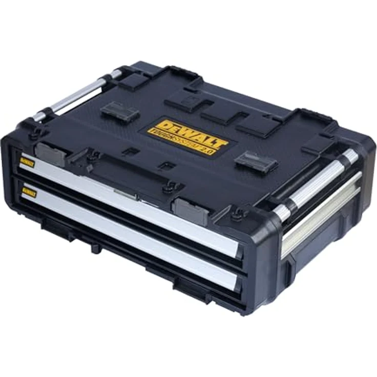 Dewalt ToughSystem dxl Modul mit zwei Schubladen, robuster Kunststoff-Korpus, kompatibel mit ToughSystem 1.0 und 2.0 – Bild 2