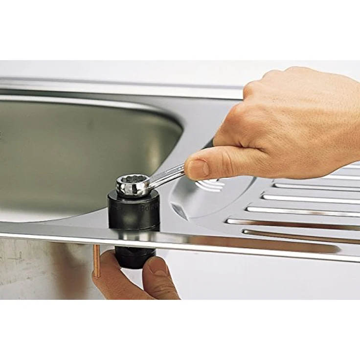 Wolfcraft Lochschneider für Wasserhähne Ø28mm, präzise Lochstanzungen für Edelstahl und Blech bis 1 mm, inklusive Aufbewahrungsbox – Bild 2