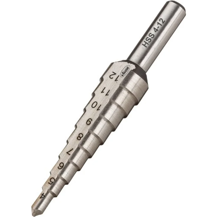 Vigor V2394 HSS Stufenbohrer 4 - 12mm, Gesamtlänge 65mm, Zylinderschaft, 1 Stück – Bild 2