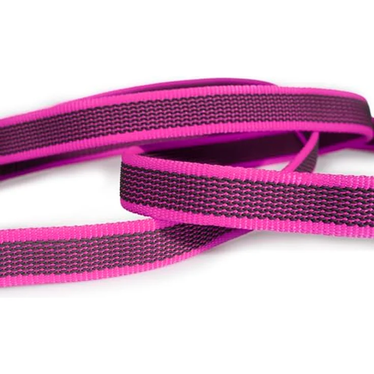 IDC Color & Gray gumierte Leine, 20 mm x 10 m mit Schlaufe, Pink-Grau – Bild 4