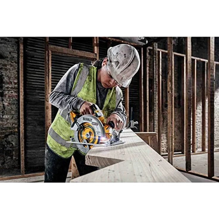 DeWALT Akku-Handkreissäge DCS573H2T-QW 18V 5Ah, Ø190mm Sägeblatt, Akku-Kreissäge inkl. Powerstack-Akku – Bild 4