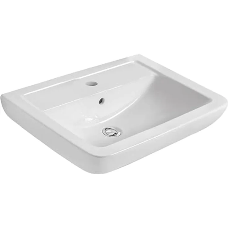 Ideal Standard Waschtisch Eurovit Plus, 65 cm, 1 Hahnloch mit Überlauf, Alpinweiß – Bild 1