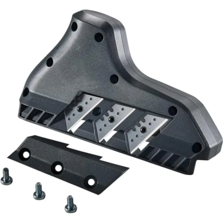 wolfcraft 3-fach Kantenhobel 4009000 Trockenbau Hobel mit Dreifachklinge zum Anschrägen von Kanten bei Gipskarton Für die Plattenstärken 9,5 & 12,5mm – Bild 2