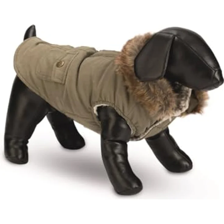 Designed by Lotte Hundemantel Philos (XXL, wasserfest, Schafsfell, Knebelknöpfe), Hundebekleidung – Bild 1