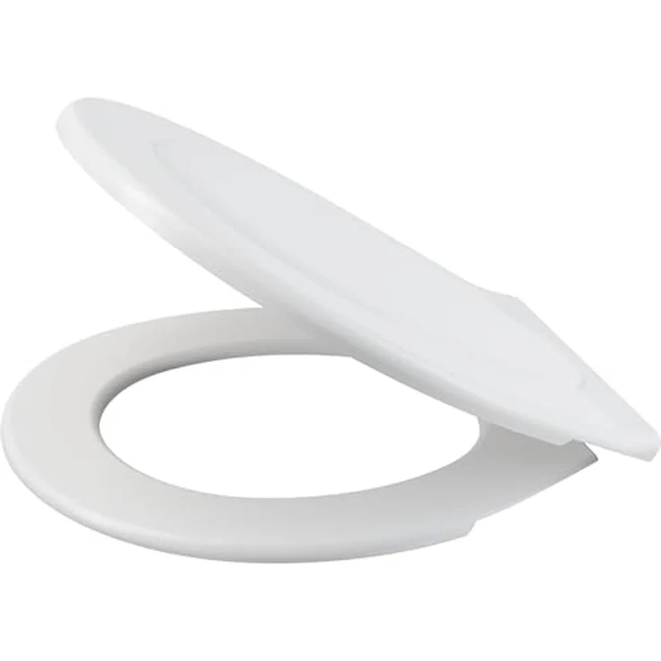 Alcadrain A3553 WC-Sitz Basic Antibacterial, weiß, aus robustem Polypropylen mit Silberverbindung, inklusive stabiler Kunststoffscharniere, geeignet für Standard-Toiletten – Bild 1