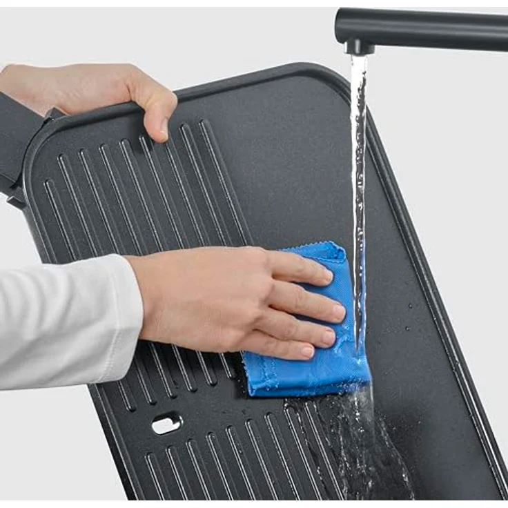 Severin PG8597 Tischgrill mit Haube, 2300W, 45x30cm Grillfläche, keramische Beschichtung, integriertes Thermometer, bis 230°C – Bild 5