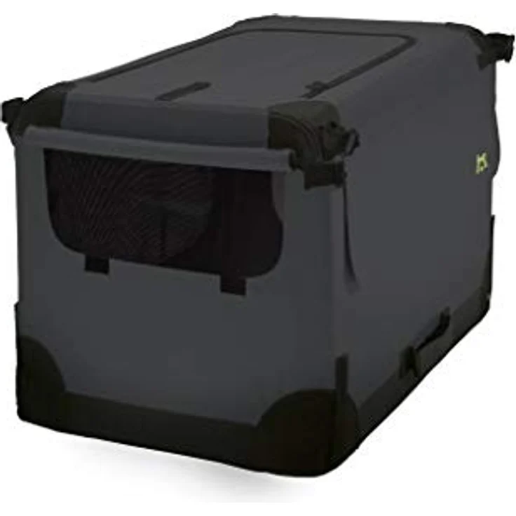 MAELSON Hunde-Transportbox Soft Kennel faltbare Hundebox / Tier Transportbox, strapazierfähiges Nylon, stabiler Stahlrahmen, verschiedene Größen, wasserabweisend, schwarz – Bild 3