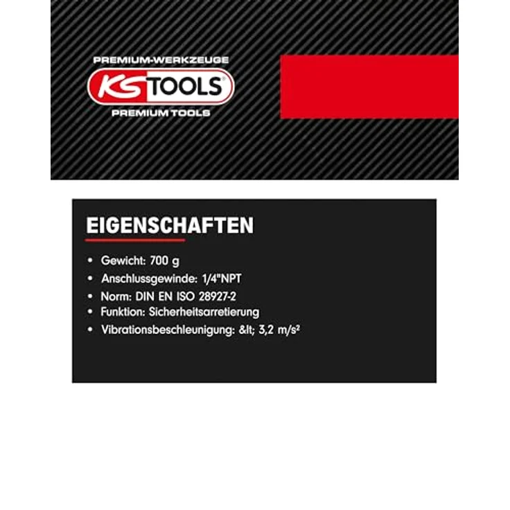 Ks Tools 1/4 SlimPOWER Mini-Druckluft-Stab-Trennschleifer, lang, vibrationsgedämpft, stufenlose Geschwindigkeitsregulierung, max. Betriebsdruck 6,3 bar – Bild 3