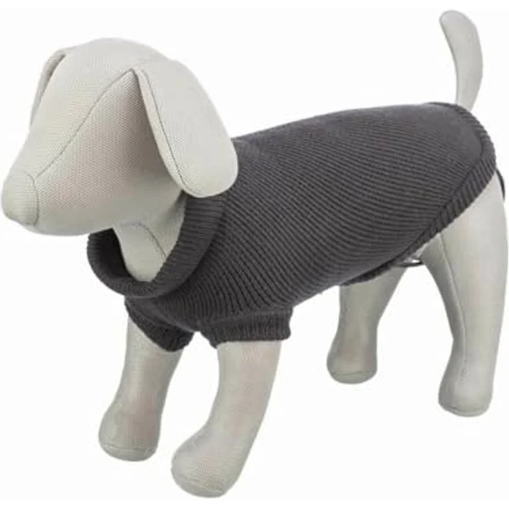 TRIXIE Pullover Berlin Urban Style, Hundebekleidung für kleine Hunde, XS 30 cm, anthrazit – Bild 3