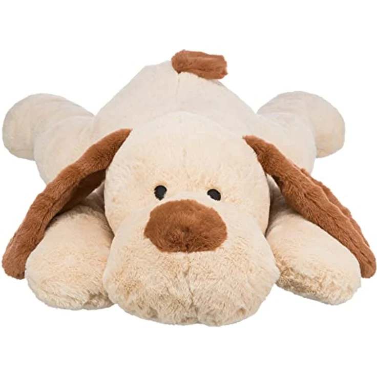 TRIXIE geräuschloser und beruhigender Ankuschelhund Benny aus Plüsch für Welpen, Hundespielzeug, Kuscheltier, 75 cm - 36980 – Bild 2
