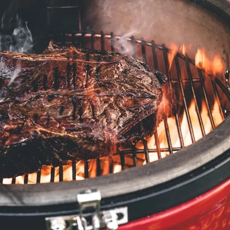 Kamado Joe Classic II Freistehend - Keramikgrill Holzkohlegrill Rot – Bild 3