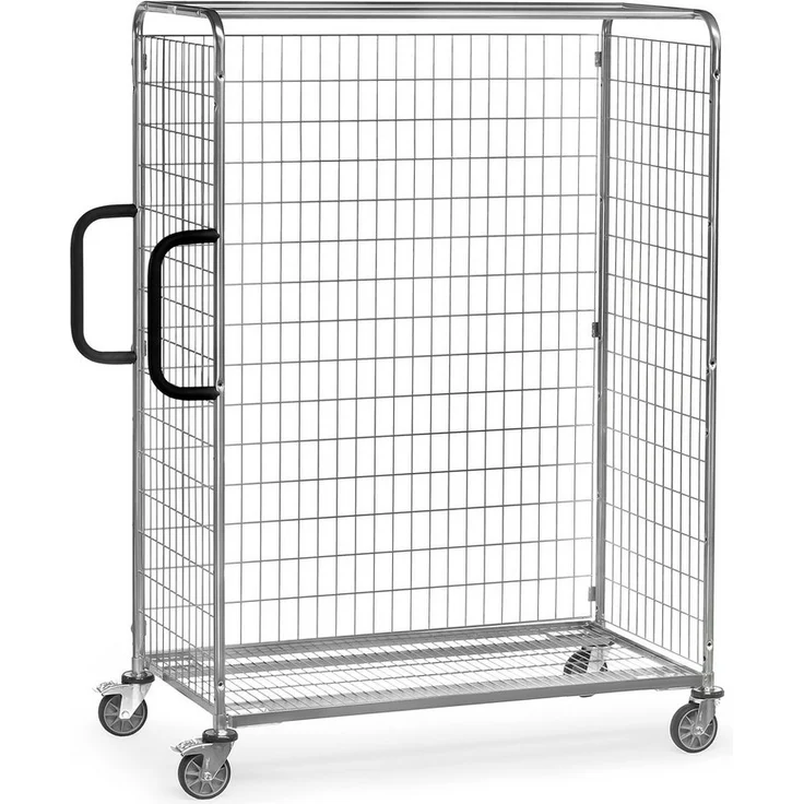 FETRA Transportwagen Rückwand, Längswand aus galvanisch verzinktem Drahtschweißgitter, 650 x 1225 mm, für verschiedene Wagentypen