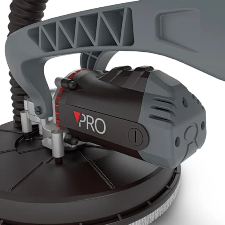 MENZER LHS 225 PRO VARIO, Trockenbauschleifer mit Teleskoptechnik, 1.010 W, max. 2.100 U/min, inkl. Schleifscheiben-Set, für staubfreies Schleifen – Bild 7