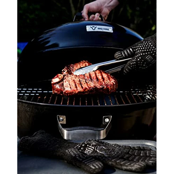 BBQ-Toro Kugelgrill Ø 57 cm | Grillfläche Ø 53,5 cm | BBQ Kugelgrill Holzkohle, Barbecue Kugelgrill, Grill Holzkohle rund, Holzkohlegrill mit Deckel – Bild 3