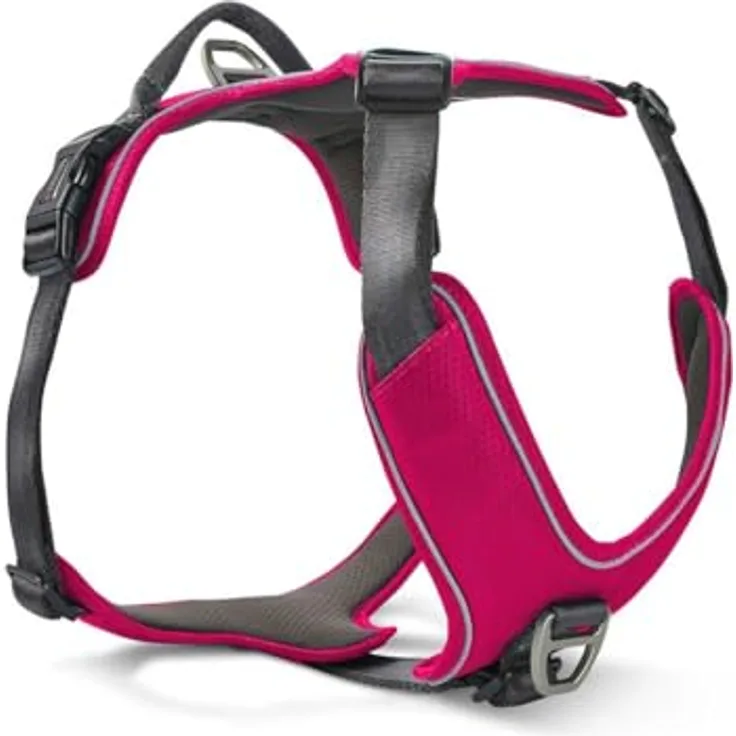 Wolters Hunde-Leuchtgeschirr Active Pro Comfort, atmungsaktives Geschirr mit Kehlkopffreiheit und reflektierenden Nähten, Größe 1-7