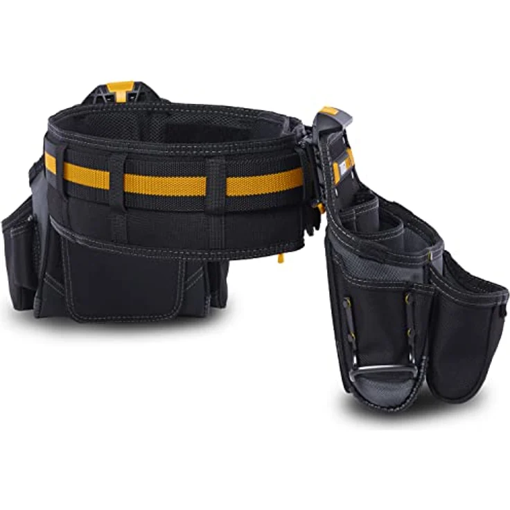 ToughBuilt TB-CT-111-3P ClipTech 3-teiliges Tradesman Werkzeuggürtel-Set, gepolsterter Gürtel, integrierte Ständer, Schwarz – Bild 5