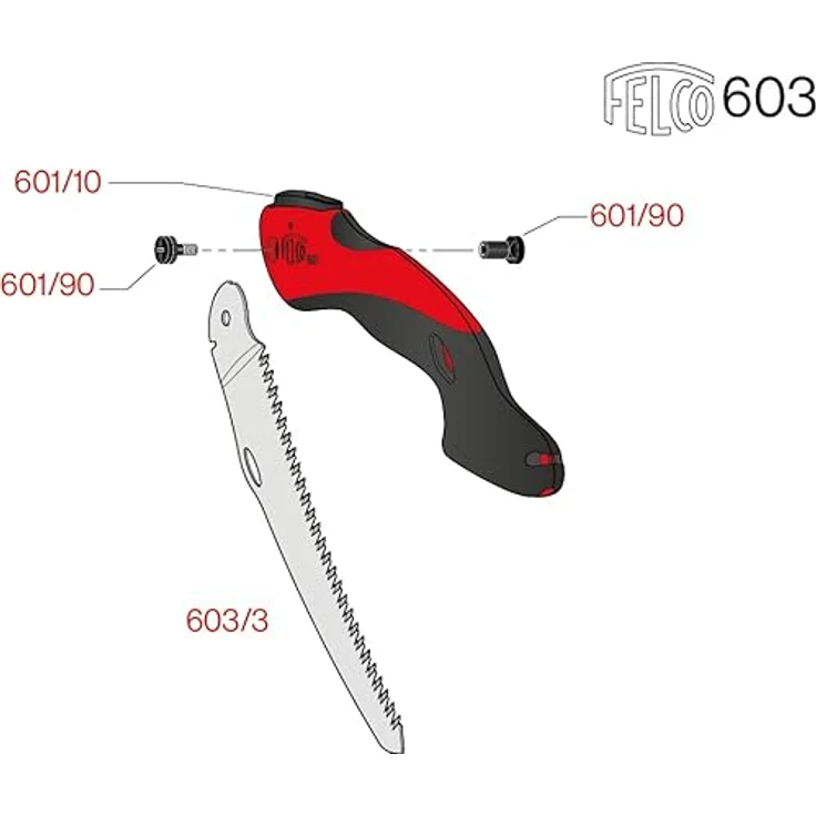 Felco Handsäge 603, klappbare Säge mit optimierten Zähnen für Weinbau, Landschaftsbau und Baumpflege, Soft-Touch-Griff – Bild 5