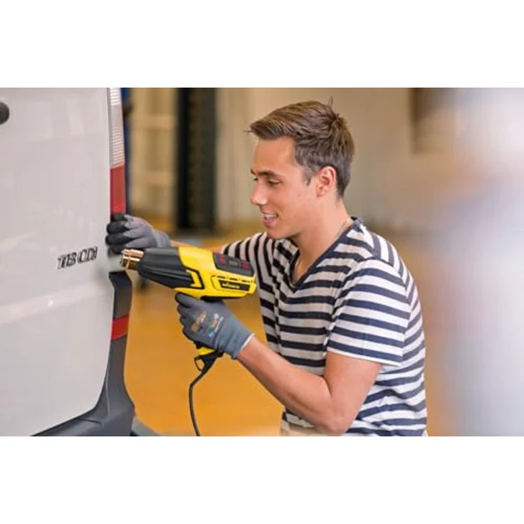 WAGNER Heißluftpistole FURNO 750 - max. 630°C,2000 W, Luftmenge 820 l-min, ergonomischer Handgriff inkl. Abstrahl-, Reflektor-, Zentrier-, Breitstrahldüse, Farbschaber & LCD-Anzeige – Bild 9