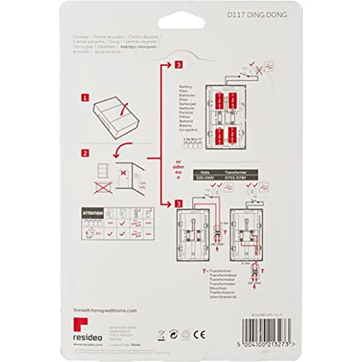 Honeywell D117 Mechanischer Gong Ding Dong – Bild 4