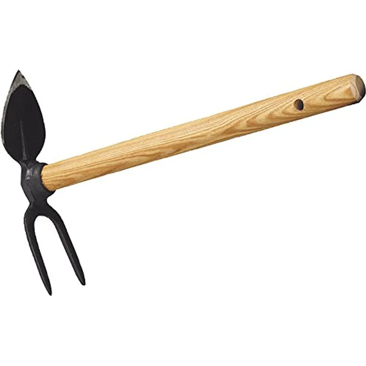 FREUND Hochbeet-Häckchen, Herzblatt mit 2 Zinken, Braun, 45 x 11 x 5 cm