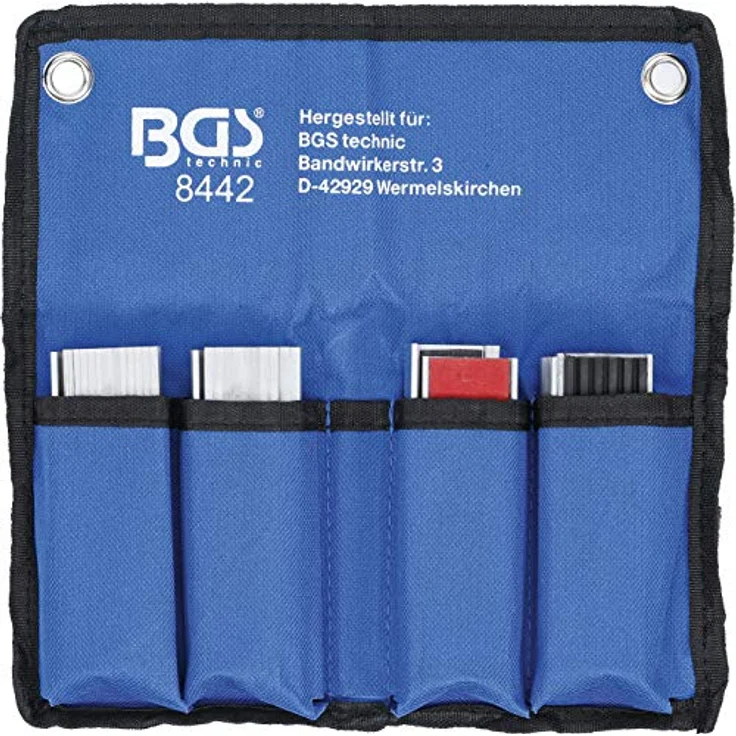 BGS 8442 Schraubstock-Schutzbacken-Satz 8-tlg. Aluminium 100 mm mit Magnet Alu Schonbacken – Bild 2