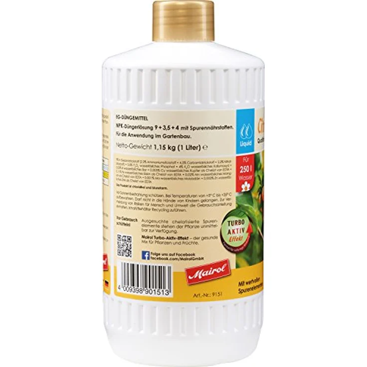 Ballistol Mairol Citrusdünger Citrusenergie 1000ml Düngemittel – Bild 3