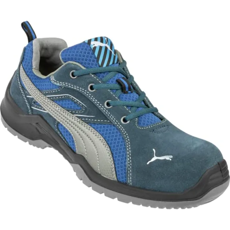 PUMA Safety Omni Blue Low SRC 643610-40 Sicherheitsschuh S1P Groeße: 40 Blau, Silber 1 Paar, 40 EU