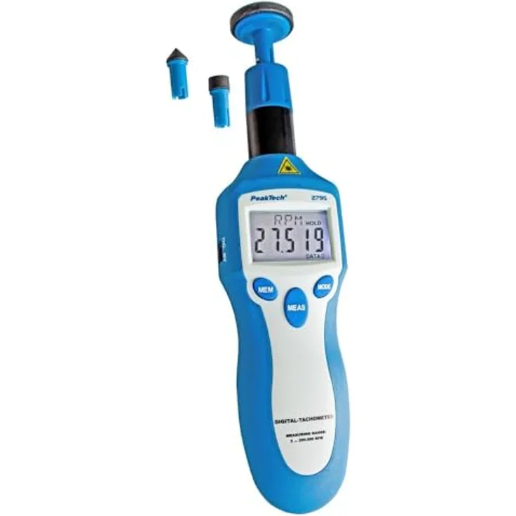 PeakTech Drehzahlmessgerät 2.5...99999 U-min 0.1 U-min ±0.05% PeakTech 2795