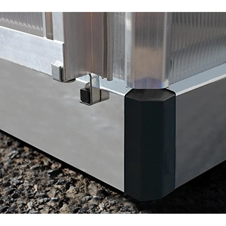 Palram - Canopia Aluminiumgewächshaus Bella 820 SparSet Silber 601x244x219 cm, Zwiebelform, Aluminiumrahmen, Polycarbonat-Doppelstegplatten – Bild 5