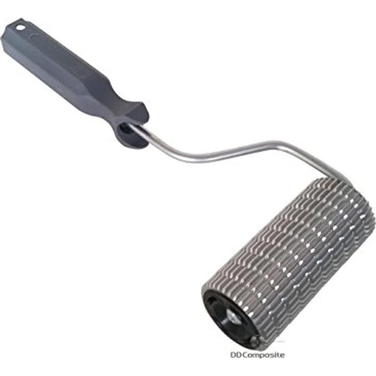DD Composite Entlüftungsroller Langrillen V-Kerben 45x140mm, Aluminiumprofil für faserverstärkte Nasslaminate – Bild 8