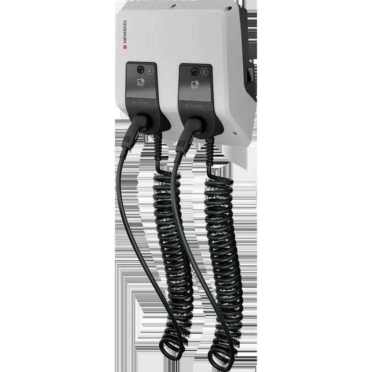 Mennekes AMTRON® Professional Twincharge, Doppelwallbox für zwei Elektrofahrzeuge mit intelligentem Energie- und Lastmanagement, inklusive Anschlussbox
