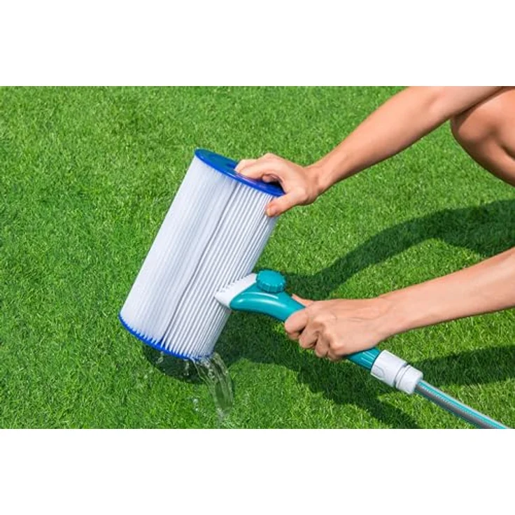 Bestway Reinigungsaufsatz AquaLite für Filterkartuschen 29,5 x 9 x 6 cm – Bild 2