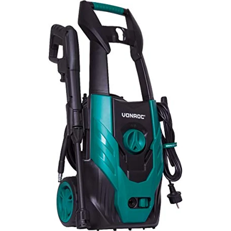 VONROC Hochdruckreiniger 1400 W, 110 bar, 390 l/h, Aluminium Pumpe, 8-teiliges Zubehör-Kit inkl. Turbodüse und verstellbarer Düse – Bild 5