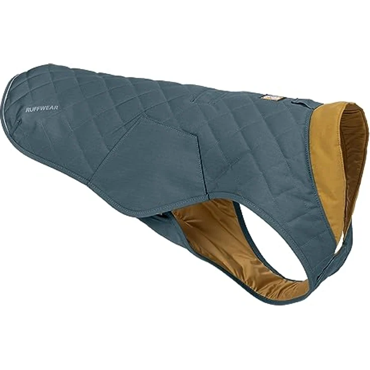 RUFFWEAR Stumptown Quilted Dog Jacket, Extra Large Dog Coat with Harness Portal, Stylish Premium Quality Dog Vest for Pet Dog Walking, Cosy & Abrasion Resistant Dog Coat, XL, Orion Blue – Bild 1