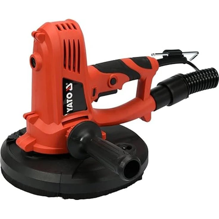 Yato YT-82340 Exzenterschleifer, 2300 RPM, 1220 W, Schwarz-Rot, mit Staubabsaugung – Bild 4