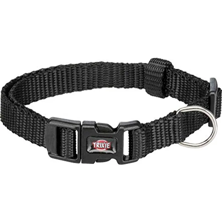 Trixie Premium Halsband, XS–S: 22–35 cm/10 mm, schwarz, 4011905201412