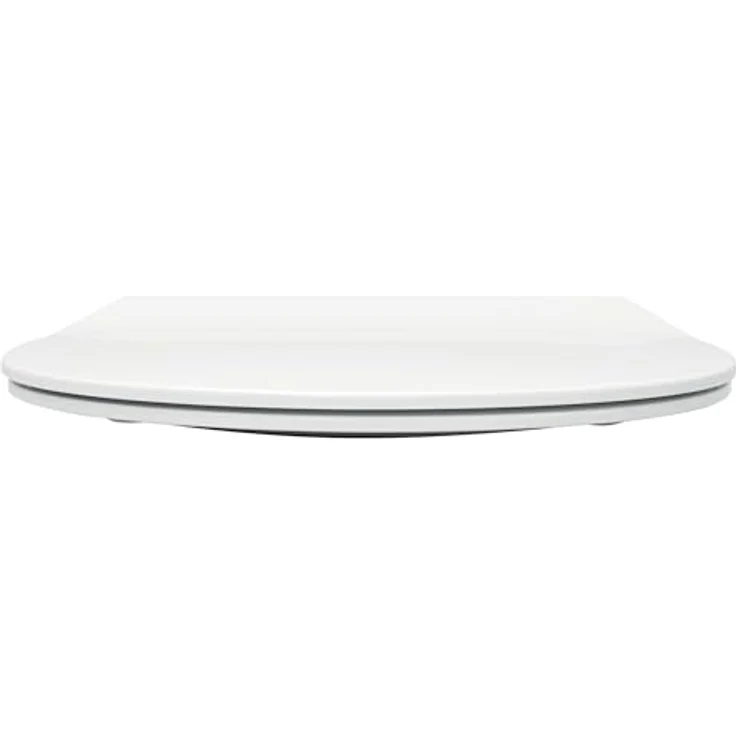 Calmwaters WC-Sitz Flach Absenkautomatik Weiß Duroplast O-Form Slim, antibakteriell, robust, abnehmbar, mit Edelstahl-Scharniere – Bild 6