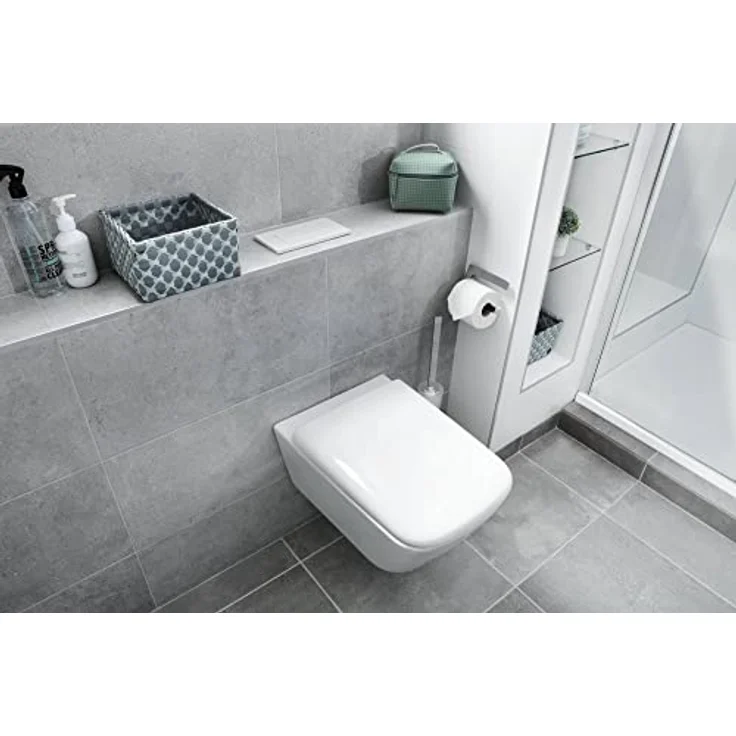 EMCO Art Toilettenbürsten-Garnitur, Glas satiniert/Chrom, Toilettenbürste mit Bürstenhalter, Wandmontage - 161500102 – Bild 2