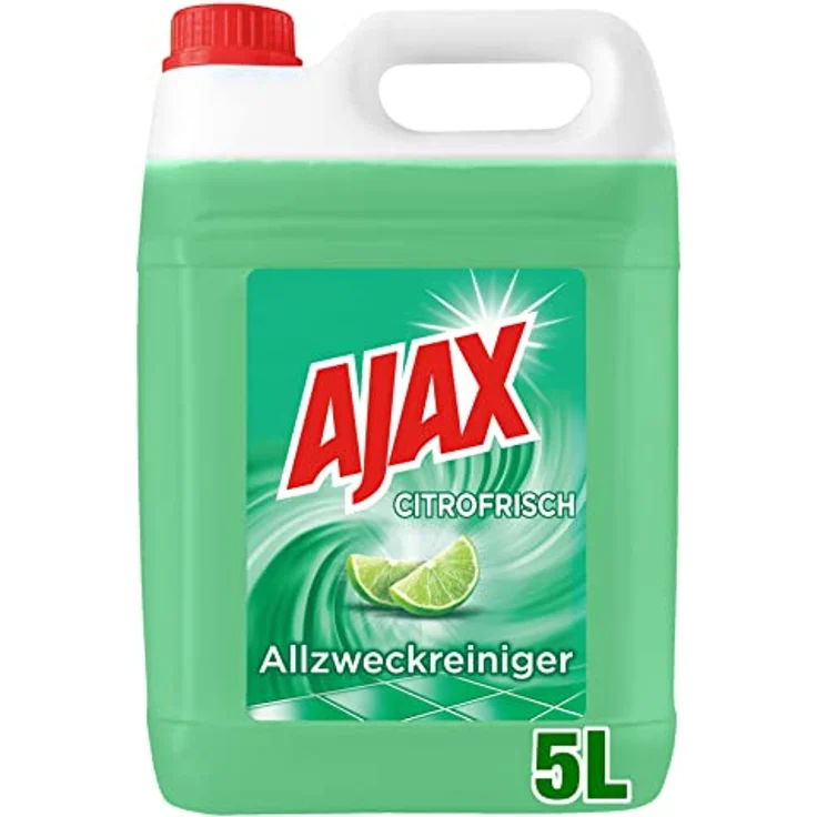 AJAX Ajax Allzweckreiniger Citrofrisch 5L (1er Pack) - Reinigungsmittel mit frischem Zitronenduft und hautfreundlicher Formel – Bild 2