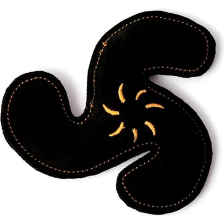 Aumüller Hundespielzeug aus Leder - Wurfstern, schwarz