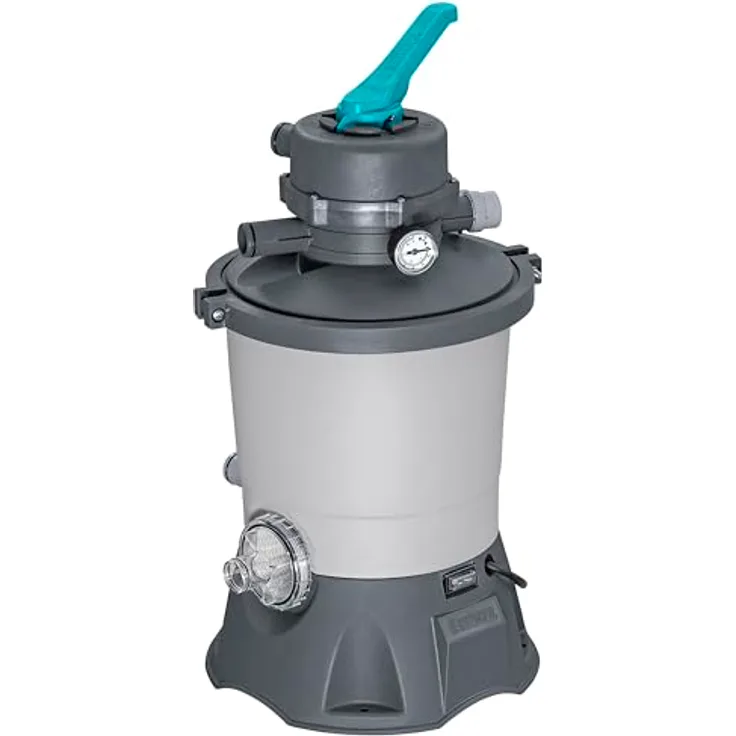 Bestway Sandfilteranlage, Filterleistung 2.082 l/h für Pools bis 16.600 l, korrosionsbeständiger Filtertank