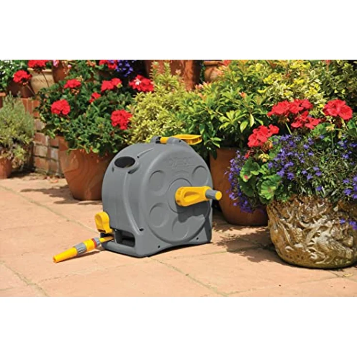 Hozelock Kompakt-2-in-1-Schlauchbox mit 25 m Schlauch – Bild 2