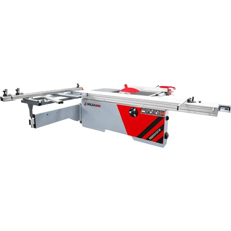 Holzmann FKS305V32TOP_400V, Formatkreissäge mit 3,2 m Schiebetisch, Vorritzer und höhen- sowie winkelverstellbarem Sägeblatt
