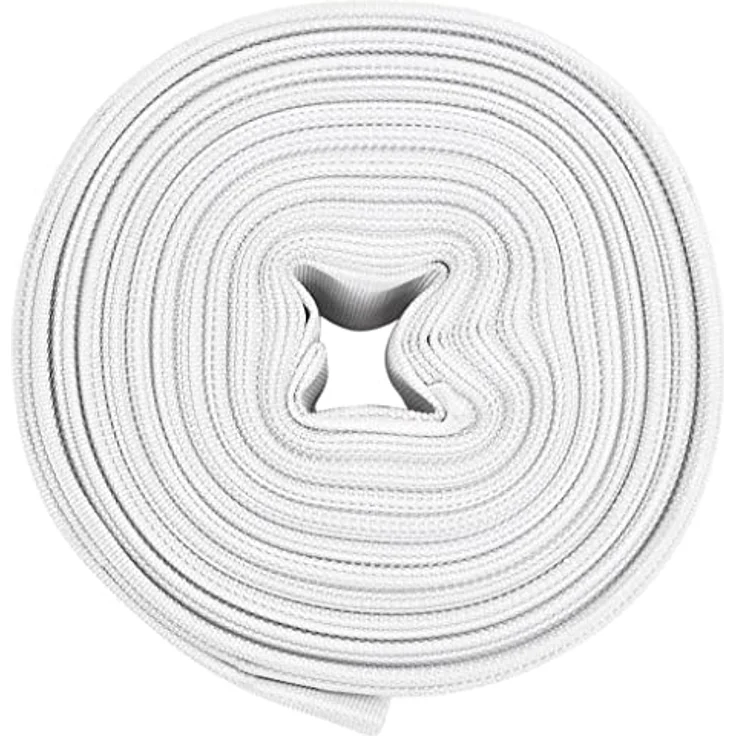vidaXL Feuerlöschschlauch, 30 m 1" PVC, flexibler Flachschlauch in Weiß mit 8 bar Arbeitsdruck – Bild 3