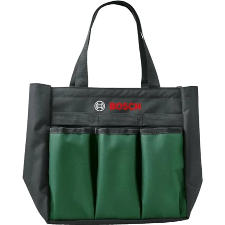 Bosch Garten-Handwerkzeugtasche, strapazierfähig mit mehreren Außentaschen und praktischem Tragegriff für die organisierte Aufbewahrung – Bild 1