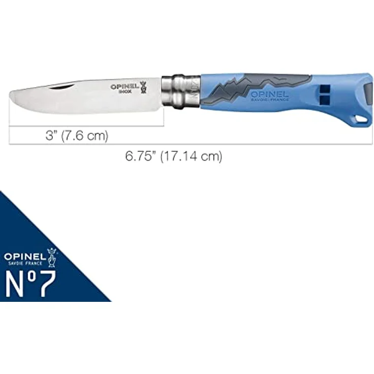 Opinel Outdoor Junior No. 07 Taschenmesser mit Pfeife blau – Bild 2
