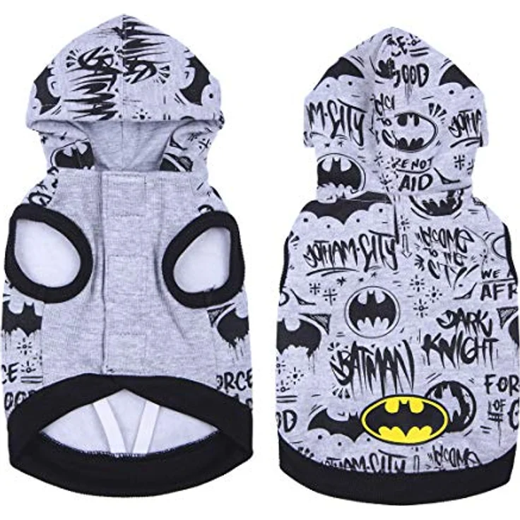 Cerda Hundepullover Batman, XXS Sweatshirt aus 65% Polyester und 35% Baumwolle, warm und strapazierfähig – Bild 1